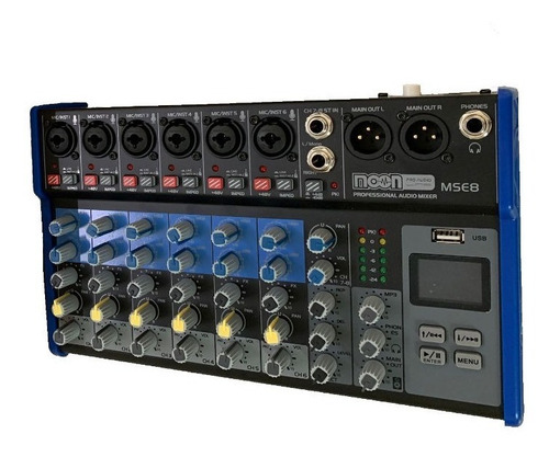 Mixer Streaming Moon Mse8 Bluetooth Interfase Grabacion