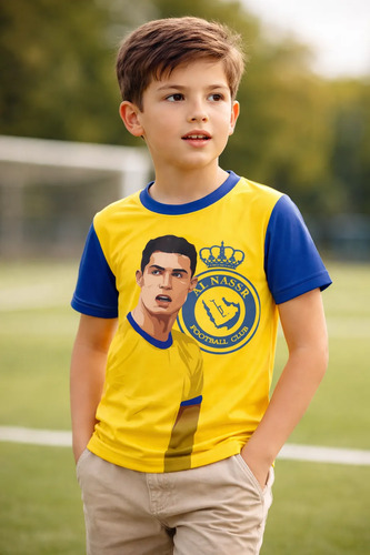 Playera Sublimada Infantil Cristiano Ronaldo Cr7 Al Nassr