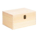 Caja Rectangular Extra Grande De Madera De Pino