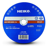 Disco De Corte Inox Metal 7 Heiko Pack 25 Und Color Azul