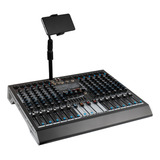 Mezcladora Gochanmi Mx12pro Audio Mixer 12 Canales 99 Dsp Dj