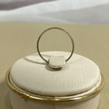 Anel Em Ouro Branco 18k Peso: 1,45gr