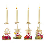 Candelabro Navideño Con Forma De Copo De Nieve De Papá Noel,