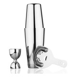 Boston Shaker Set - Martini Shaker Con Peso Y Sin Peso Con C