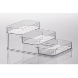 Organizador Diamond Triplo 26x16x10 Cm Cristal