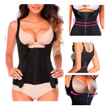 Cinta Feminina Corselet Ajust. C/alça E Ziper Efeito Sauna