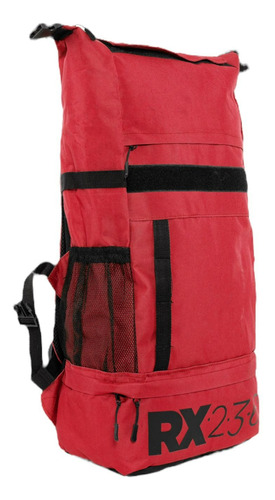 Mochila Expansible Rx236 De 35-45 Lts Impermeable Rojo