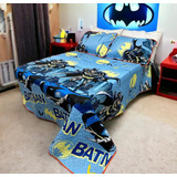 Colcha Cama Sencilla-doble Faz Batman