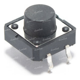 Tact Switch Pulsador 7.5 Mm Base 12x12mm Pack X10