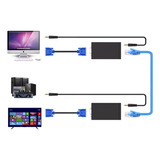 Vga Signal Extender Repeater Adapter Over Rj45 Cat Cat6  