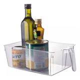 Organizador Heladera Plastico C/manija 29x10cm  Frutas/verdu