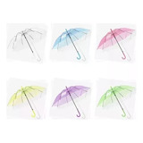 Paraguas Plegable Colores Transparente Lluvia Invierno