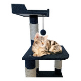 Arbol Juguete Rascador Gatos Con Cama 80x40x40cm Scratcher