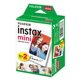 W Fujifilm Instax Mini 20 Sheets Color Blanco Película Papel