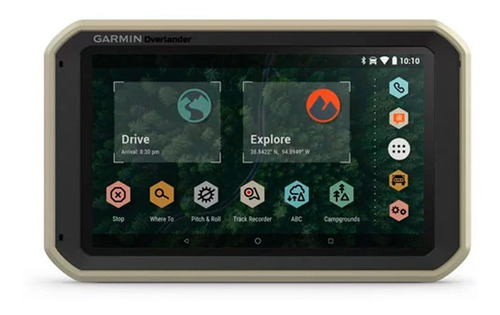 Overlander Gps Garmin Vehiculo Todoterreno Brujula Altimetro Color Negro Mapas Precargados Incluidos Mundial