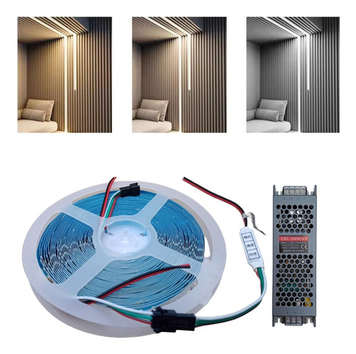 2 Fita Led Sequencial 24v 10m + Controlador + Fonte Chaveada