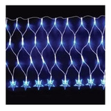 Pisca Pisca Led Cascata Estrela De Natal 120 Lampadas Azul