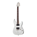 Guitarra Eléctrica Schecter Demon Series Demon-6 De Tilo Vintage White Con Diapasón De Wengué