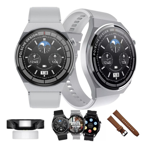 Relogio Smartwatch Feminino Masculino Gt3 Max Amoled Redondo