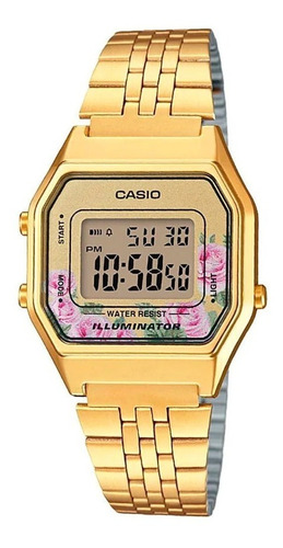 Reloj Casio Vintage Dama La680wga-4cdf Acero Dorado Wr