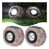 Candieslife Solar Garden Rock Lights Outdoor - Ip65 Led Foco