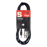 Cable Stagg Sac3mpsxf Mini Plug - Canon Hembra 3 Metros