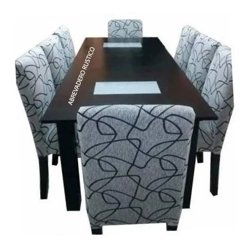 Juego De Comedor, Mesa Extensible 1,60 A 2mt X0,8cm 8 Sillas