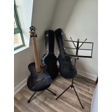 Guitarra Ibanez Electroacústica + Atril + Pedestal + Funda