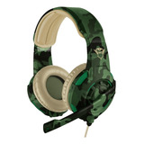 Headset Gamer Trust Gxt 310c Radius Camuflado Selva