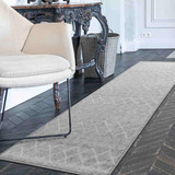 Alfombra De Pasillo Silver 60x305 Cm Antideslizante Con Goma