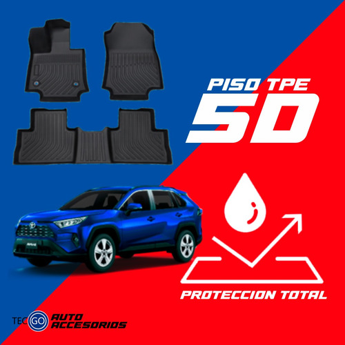 Protector Cubre Piso 5d Tpe Toyota Rav4 2019-2022 Foto 3
