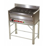 Parrilla Mediana Con Base Sol Real Acero Inox 047