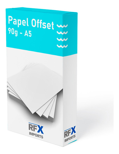 Papel Offset Branco A5 90g Sulfite - 500 Folhas