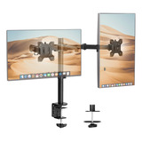 Soporte Base Doble Monitor Escritorio 13 - 32 Pulgadas Negro