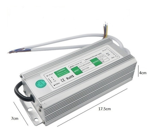 Balastra Fuente Poder 60w 12v 5a Transformador Exterior Led