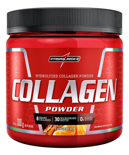Collagen Powder Integral Médica Sabor Tangerina 300g