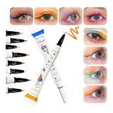 Delineador De Ojos Fibra Liquido Colores Waterproof Make Up