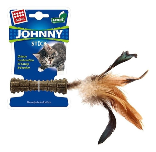 Gigwi Johnny Stick Catnip Pluma Natural