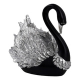 Estatua Cisne Negro, Escultura Animal Moderna Para Oficin G