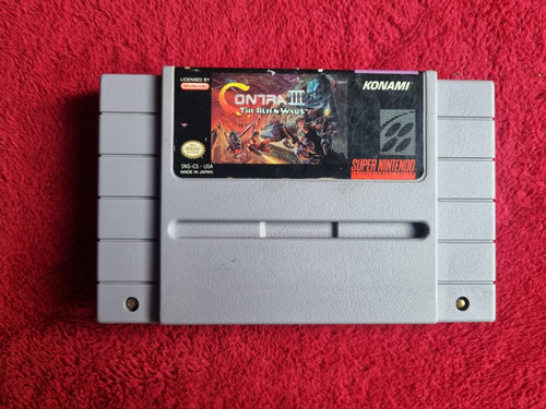 Contra Iii Alien Wars Snes Cartucho Totalmente Original 