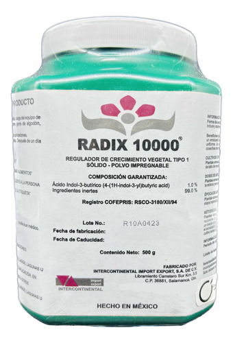 Radix 10000 Enraizador Estacas Esquejes  500 Gramos