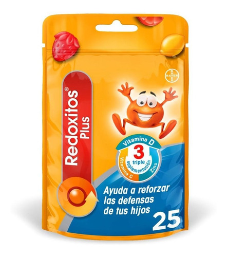 Suplemento Vitaminico Redoxitos Plus 25 Past Masticables