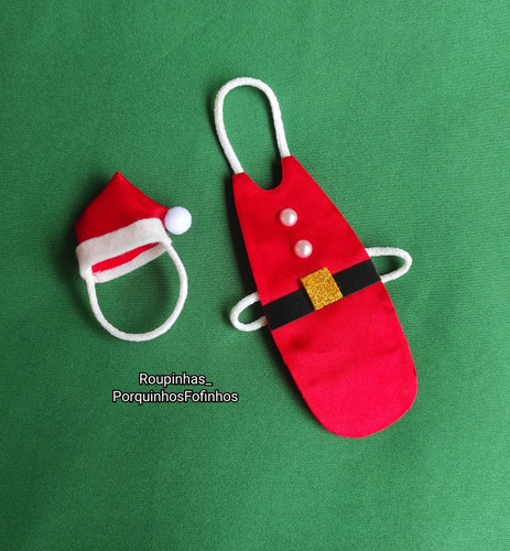 Roupa Pet De Natal + Gorro Noel Para Rato Twister E Gerbil