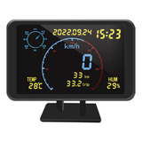 Head Up Display Gps Velocímetro Odômetro.. 7 Lcd Alarma Exc