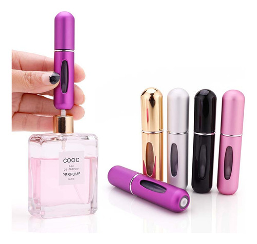 Botella Recargable Perfume Atomizador Portátil Belleza Rosa