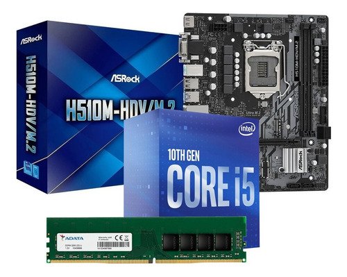 Combo Actualizacion Intel Core I5 10400 + H510m + 8gb Ddr4