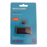  Leitor Usb + Cartão Micro Sd 32gb Classe 10 Multilaser 