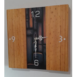 Reloj De Pared De Diseño Silencioso De Madera