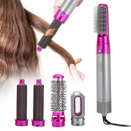 Secador De Pelo 5 En 1, Alisador De Pelo Negative Curler Bru