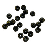 Material Atado Moscas Cabezas Bronce Bead Head Negras 20u